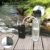 MoKo Wasserfilter Outdoor - Portable Notfall-Personal Camping Wasser Filter Tischwasserfilter mit Starterpaket inklusive Kartuschen für Reise, Wandern und andere Outdoor-Aktivität, BPA Free, Armee Grün - 