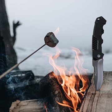 BERGKVIST® Klappmesser K10 Taschenmesser I Messer extra scharf I Zweihandmesser darf geführt werden I Outdoor-Messer und Jagdmesser mit Edelstahlklinge & Schleifstein - 7