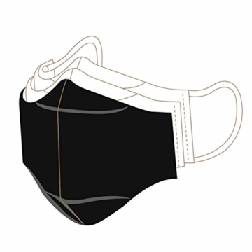 40 Stück Einweg Atem Mundschutz Hygiene Atem-Schutz Maske OP Gummiband 3-Lagig Nasenbügel (Blau) - 5