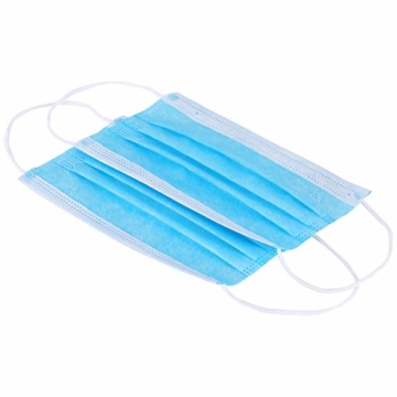 50 PCS Einweg-Gesichtsmasken, Atemschutz Gesundheits- und Kosmetikerpflege Hygienische Gesichtsmasken - Blau - 5