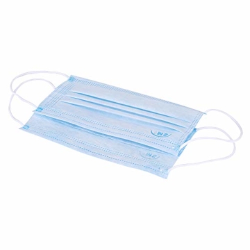 50 PCS Einweg-Gesichtsmasken, Atemschutz Gesundheits- und Kosmetikerpflege Hygienische Gesichtsmasken - Blau - 6