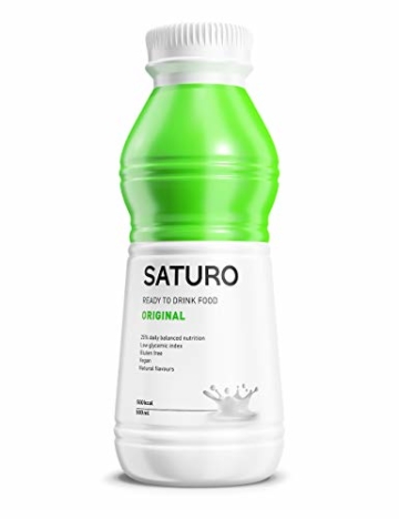 Astronautennahrung SATURO, Original, 500 kcal, Trinkmahlzeit mit Hochwertigem Protein, Mahlzeitersatz Vegan, 12 x 500 ml - 1