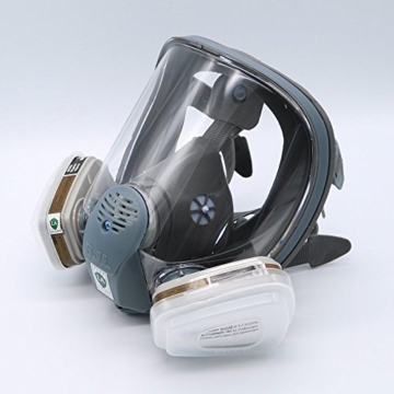 Für 6800 SJL Gas Maske Full 7 Maskenkörper Atemschutzmaske teilig Anzug Malerei Sprühen - 2