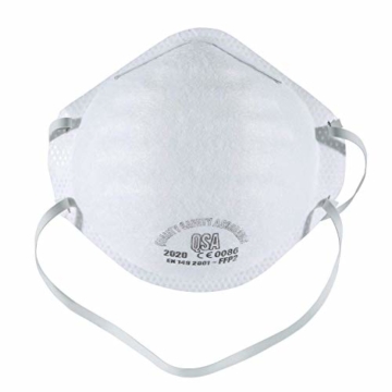 Gesichtsmasken, Vliesschicht, FFP1 Filter, 98% Bakterien, Antibeschlag, PM2.5 Atmungsaktive Staubfiltermasken Mundschutz Masken mit elastischer Ohrschlaufe für drinnen und draußen (FFP1 3PCS) - 2