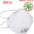 Gesichtsmasken, Vliesschicht, FFP1 Filter, 98% Bakterien, Antibeschlag, PM2.5 Atmungsaktive Staubfiltermasken Mundschutz Masken mit elastischer Ohrschlaufe für drinnen und draußen (FFP1 3PCS) - 1
