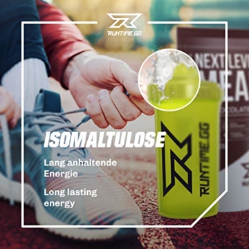 Runtime Next Level Meal - vollwertiger Mahlzeitersatz für langanhaltende Sättigung, Energie, Konzentration und Leistungsfähigkeit, mit Vitaminen und Nährstoffen, 1 Portion (150g) (Chocolate) - 5