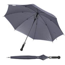Sicherheitsschirm stabiler Herren Security Abwehr Regenschirm | Sturmfest | Selbstverteidigung Defense