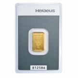 5 Gramm Kinebar Goldbarren Heraeus im Blister LBMA-Zertifiziert NEU - 1