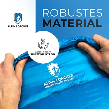 Alpin Loacker - ultraleichter Schlafsack mit 460g | Der Premium Daunenschlafsack mit kleinem packmaß für den Sommer und Camping - 3