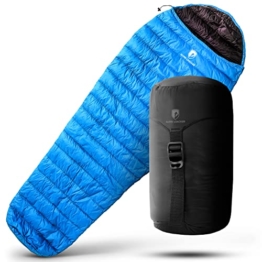 Alpin Loacker - ultraleichter Schlafsack mit 460g | Der Premium Daunenschlafsack mit kleinem packmaß für den Sommer und Camping - 1