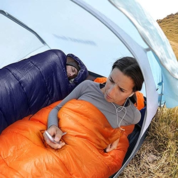 Bessport Schlafsack -10℃ 4 Jahreszeiten Winter Mumienschlafsack Wasserabweisend Schlafsack für Reise Zelten Camping Outdoor Camping oder Indoor - 7