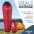EMAX | Outdoor Mumienschlafsack – 230cm Schlafsack Winter -10° C - Kompakter Schlafsack Outdoor für Camping, Wandern und Bergsteigen - Ultraleichter Schlafsack kleines Packmaß - Praktische Gadgets - 2