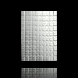 Silberbarren 50g Valcambi, Tafelbarren, (50x1g), 1 Stück, mit Samtbeutel, Feinsilber, Neuware - 1