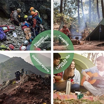 DEGEN DE13 Kurbelradio Tragbares Solar Radio FM AM SW Eingebaute Wiederaufladbare Batterie LED Dynamo Lampe Powerbank für Wandern Camping Ourdoor Notfall - 6