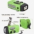 FAOKZE Solar Radio,Tragbar Kurbelradio Radio, 2000 mAh Draussen Camping Radio Solarbetriebenes Radio AM/FM mit Taschenlampe Funktion für Camping Ourdoor (Grün) - 3