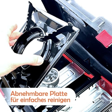 Gaskocher mit Kartusche I 2er XXL Set I für Camper Campingkocher mit Gaskartusche Outdoor Camping Gas Kocher Survival 2 x Gaskocher mit 8 x Gasflaschen je 227g + Tragekoffer - 4