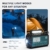 Kurbelradio DAB/DAB+/UKW, Tragbare Notfallradio 5000mAh Wiederaufladbare Powerbank Radio Batteriebetrieben, Solar Radio Dynamo Radio mit Taschenlampe & Leselicht, IPX4, SOS-Alarm für Outdoor, Camping - 6