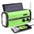 MILFECH Solar Radio, AM/FM Kurbelradio Tragbar Notfallradio mit 5000mAh Wiederaufladbare Batterie, 3 Modi LED Taschenlampe, LED Leselampe, SOS Alarm und Handkurbel Dynamo für Camping, Reisen (Grün) - 1