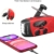 Notfall-Solarradio,Solarbaby Selbstbetriebenes Kurbelradio mit LED-Taschenlampe, AM/FM Wetter Wind Up Radio mit 2000mAh Akku für Notladung von Smartphone - 5