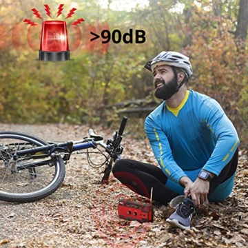 Raddy SW3 Kurbelradio 5000mAh Tragbares Solar-Notfallradio mit AM/FM-Radio, USB-Handyladefunktion, LED-Taschenlampe, SOS-Alarm für Outdoor-Camping - 6