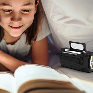 Raddy SW3 Kurbelradio 5000mAh Tragbares Solar-Notfallradio mit AM/FM-Radio, USB-Handyladefunktion, LED-Taschenlampe, SOS-Alarm für Outdoor-Camping - 7
