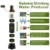 Wasserfilter Outdoor Tragbarer Mini 2000L für Camping Survival, Persönlicher Wasseraufbereiter Trinkwasser Strohhalm Trinkwasserfilter Outdoor Entfernen Bakterien & Schadstoffe, für Wandern Notfall - 3