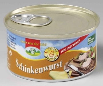 12 Dosen a 125g Dosenwurst, 6 Sorten je 2 Dosen, insgesamt 1,5 kg , Lebensmittelvorrat Konserven - 5