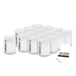 16er Set Kerzen mit langer Brenndauer (je Kerze 24 Stunden) inkl. Streichhölzer - 1