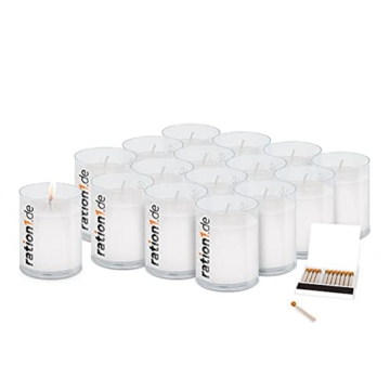 16er Set Kerzen mit langer Brenndauer (je Kerze 24 Stunden) inkl. Streichhölzer - 1