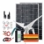 600 Watt Solar-Windset, 12 V, Komplett-Set mit 2000 W Inverter: 1 x 400 W Windturbinengenerator + 2 x 100 W Mono-Solarpanel, hohe Effizienz + PWM-Laderegler + Kabel + Halterung - 1