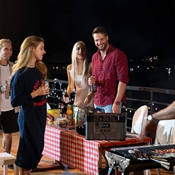 ALLPOWERS Tragbares Powerstation (S2000) 1500Wh 2000W AKKU Solargenerator Mobiler Stromspeicher Power Station(4000W Spitzenwert) mit 2x 100W Faltbares Solarpanel für Home Notfall Camping RV Reise - 8