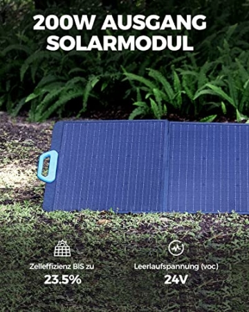 BLUETTI Solargenerator AC200MAX 2048Wh mit 3 PV200 200W Solarpanel, LiFePO4 Batterie Powerstation mit 4 2200W AC Steckdosen, Stromspeicher Notstromaggregat für Stromausfall, Reise und Camping - 4