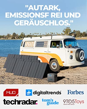 BLUETTI Solargenerator AC200MAX 2048Wh mit PV350 350W Solarpanel, LiFePO4 Batterie Powerstation mit 4 2200W AC Steckdosen, Stromspeicher Notstromaggregat für Stromausfall, Reise und Camping - 5