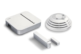 Bosch Smart Home Starter Set Einbruchschutz mit Rauchmelder und Tür-/Fensterkontakt, mit App Steuerung, kompatibel mit Apple Homekit - Amazon Edition - 1