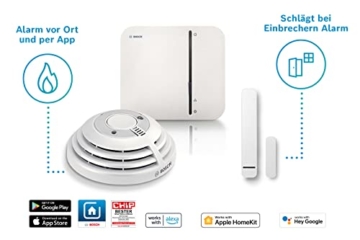 Bosch Smart Home Starter Set Einbruchschutz mit Rauchmelder und Tür-/Fensterkontakt, mit App Steuerung, kompatibel mit Apple Homekit - Amazon Edition - 6