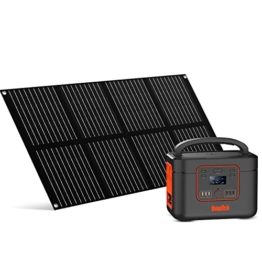 Domfish Solargenerator 1200, 1200W Notstromaggregat solar, Tragbare Powerstation mit 200W Solarpanel, 230/1050Wh Mobiler Stromspeicher, Solargenerator für Outdoor-Abenteuer, Camping ,Wohnmobilreisen - 1