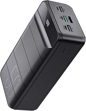 Ehrlich 50000 mAh Powerbank: Großer Kapazität Portable Charger - 18W PD USB-C Schnellladegerät mit 4 Ausgängen und 3 Eingängen, Externer Akku für iPhone, Samsung, iPad usw - 1