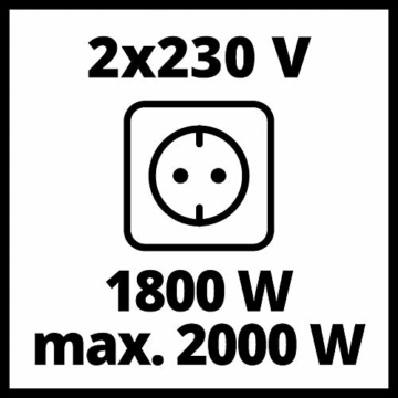 Einhell Stromerzeuger (Benzin) TC-IG 2000 (max 2400 W, 4 L Tank, Inverter, 1800 Watt Dauerleistung, 4-Takt-Motor, 2x 230 V, 2x USB-Anschluss, Ölmangel- & Überlastschutz) - 7