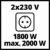 Einhell Stromerzeuger (Benzin) TC-IG 2000 (max 2400 W, 4 L Tank, Inverter, 1800 Watt Dauerleistung, 4-Takt-Motor, 2x 230 V, 2x USB-Anschluss, Ölmangel- & Überlastschutz) - 7