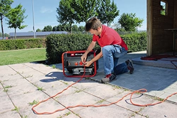 Einhell Stromerzeuger (Benzin) TC-PG 25/1/E5 (max 2400 W, 15 L Tank, 2100 W Dauerleistung, 4-Takt-Motor, 2x 230 V, Überlastschutz, Voltmeter, AVR-Funktion) - 2