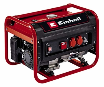Einhell Stromerzeuger (Benzin) TC-PG 25/E5 (2.100 W Dauerleistung, max. 2.400 W, emissionsarmer 4-Takt-Antriebsmotor, 2x 230V-Steckdosen inkl. Voltmeter, AVR-Funktion) - 1