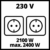 Einhell Stromerzeuger (Benzin) TC-PG 25/E5 (2.100 W Dauerleistung, max. 2.400 W, emissionsarmer 4-Takt-Antriebsmotor, 2x 230V-Steckdosen inkl. Voltmeter, AVR-Funktion) - 8