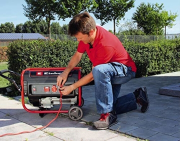 Einhell Stromerzeuger (Benzin) TC-PG 35/E5 (max 4100 W, 15 L Tank, 2600 W Dauerleistung, 4-Takt-Motor, 2x 230 V, Ölmangelsicherung, Überlastschutz, AVR, Voltmeter) - 2