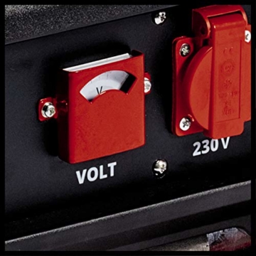 Einhell Stromerzeuger (Benzin) TC-PG 35/E5 (max 4100 W, 15 L Tank, 2600 W Dauerleistung, 4-Takt-Motor, 2x 230 V, Ölmangelsicherung, Überlastschutz, AVR, Voltmeter) - 3