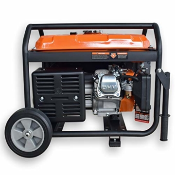 FUXTEC Stromerzeuger Benzin FX-SG2-3000 – 2500W Stromaggregat 2x 230V Anschlüsse – Stromgenerator mit Rädern – Notstromaggregat - 4