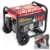 HECHT Notstromaggregat – 3000W– Stromaggregat mit Fahrwerk – 7,0 PS Benzin 4-Takt Motor – 2x 230V – 1x 12V – Ölmangelschutz – 15 l Tank – Tankanzeige – Stromerzeuger für mobile Stromversorgung - 1