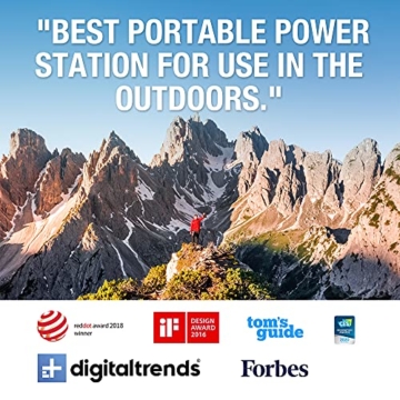 Jackery Explorer 240, 240Wh/67200mAh Tragbare Powerstation Mobiler Stromspeicher mit Reinen Sinuswellen 230V/200W Steckdose + USB, Mobile Stromversorgung für Outdoors, Unterwegs, Reise,und Camping - 2