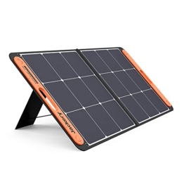 Jackery Faltbares Solarpanel SolarSaga 100 - Solarmodul für Explorer 240/500/1000 Tragbare Powerstation - Solarladegerät mit 2 x USB-Anschluss -100W Outdoor Solargenerator für Camping und Garten - 1
