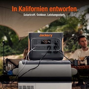 Jackery Solargenerator 2000 PRO 200W, 2160Wh Powerstation mit SolarSaga 200, 2* 230V/2200W AC-Steckdosen, schnelle Ladung, mobile Stromversorgung für Reise Camping Wohnmobil und als Notstromaggregat - 9