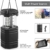 LED Campinglampe Solar, Wasserdicht LED Camping Laterne, Notfallleuchte mit Handkurbel, Eingebaute 3000mAh Akku für Wandern, Angeln, SOS, Ausfälle - 4